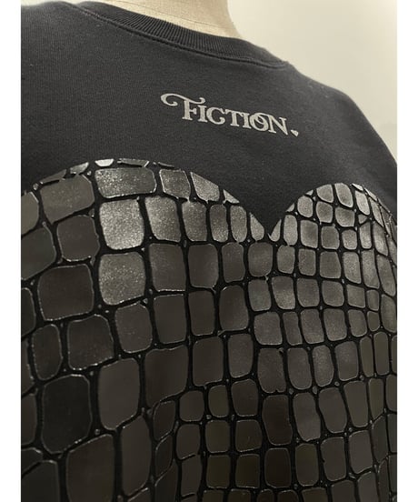 クロコハートスウェットトップ / Croco Heart Sweat Top