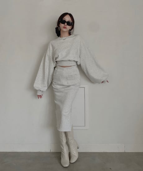 スウェットスリットスカート / Slit Sweat Skirt