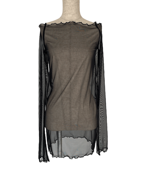 【Basic Collection】シアーチュニックトップ -Long-/ Sheer Tunic Top