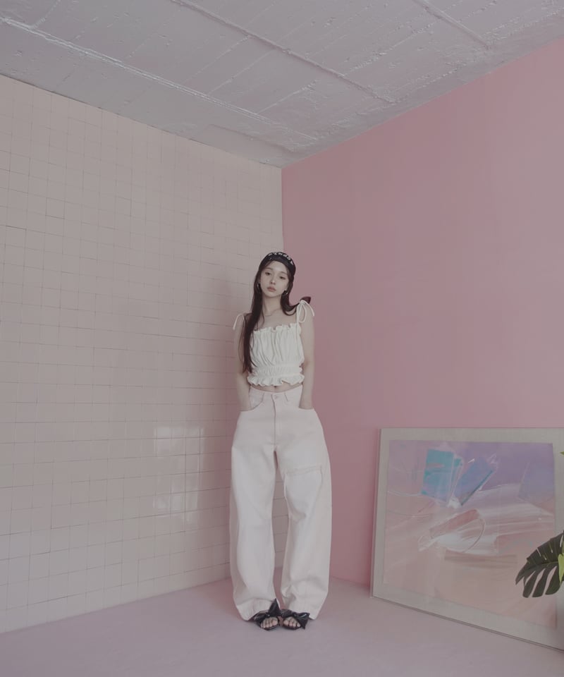 PalePink】バレルデニム / BarrelLeg Denim | FICTION TO