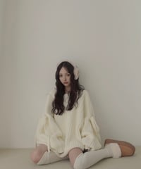 【♡Ivory♡】ホリデーリボンニット / Holiday Ribbon Knit