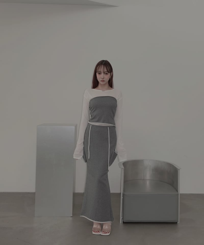 スウェットベアトップ /Sweat Bare Top | FICTION TOKYO OFFI