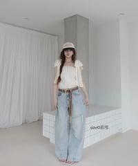 【LightBlue】バレルデニム / BarrelLeg Denim