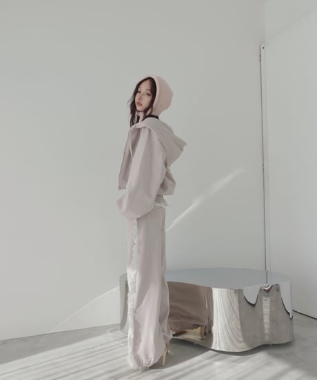 【PinkBeige】ハートジップアップフーディー /Heart Zip-up Hoodie