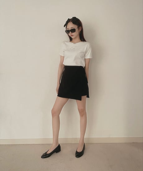 ラップミニスカート(インナーショートパンツ付き) /Wrap Mini Skirt( +inner Short Pants)