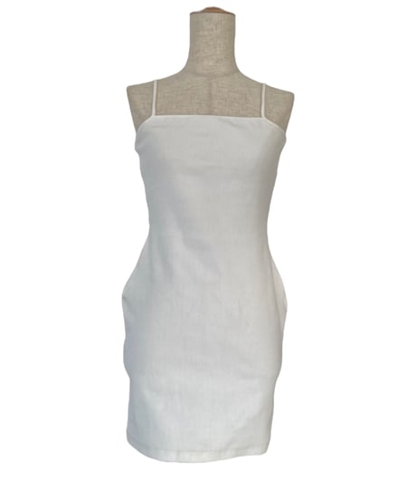 【Basic Collection】リブキャミソールスリットワンピース-Mini- /Rib Camisole Slit One-Piece