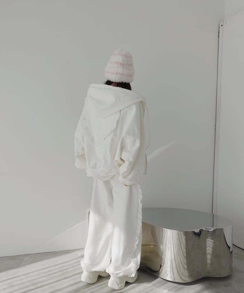フリルスウェットパンツ /Frill Sweat Pants | FICTION TOKYO フリルスウェットパンツ /Frill Sweat Pants | FICTION TOKYO