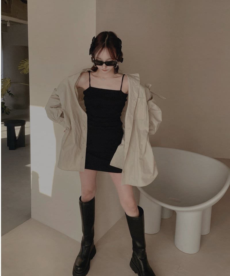 リブキャミソールワンピース / Rib Camisole One-Piece | FICTIO