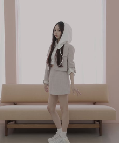 ［DustyPink］ツイードスカート / Tweed Skirt