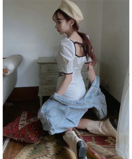2Wayパイピングボディースーツ / 2Way binding Body Suit