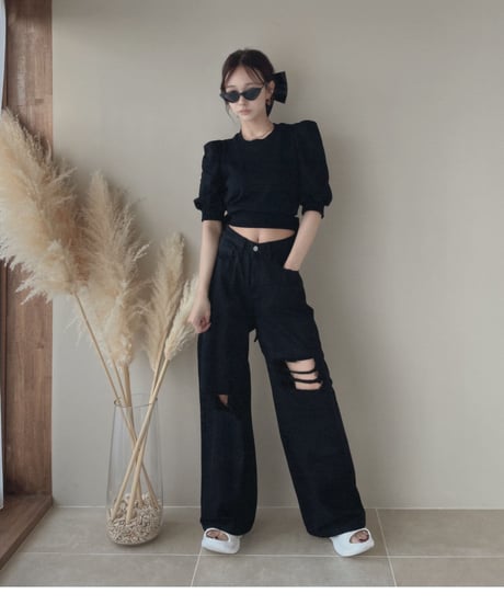 バックリボントップス / Back Ribbon Tops