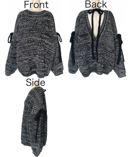 【❤︎MelangeBlack❤︎】ホリデーリボンニット / Holiday Ribbon Knit