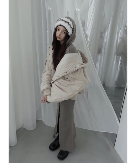 フードロングワンピース/Hooded Long One-Piece