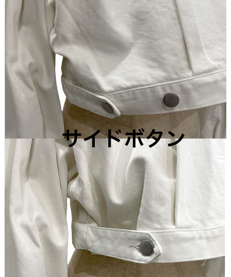 Puff Sleeve Cropped Jacket /パフスリーブクロップドジャケット |