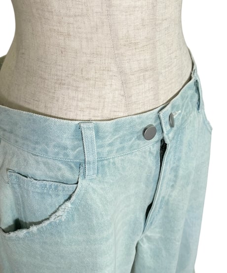 ［LightBlue］2wayデニム / 2way Denim