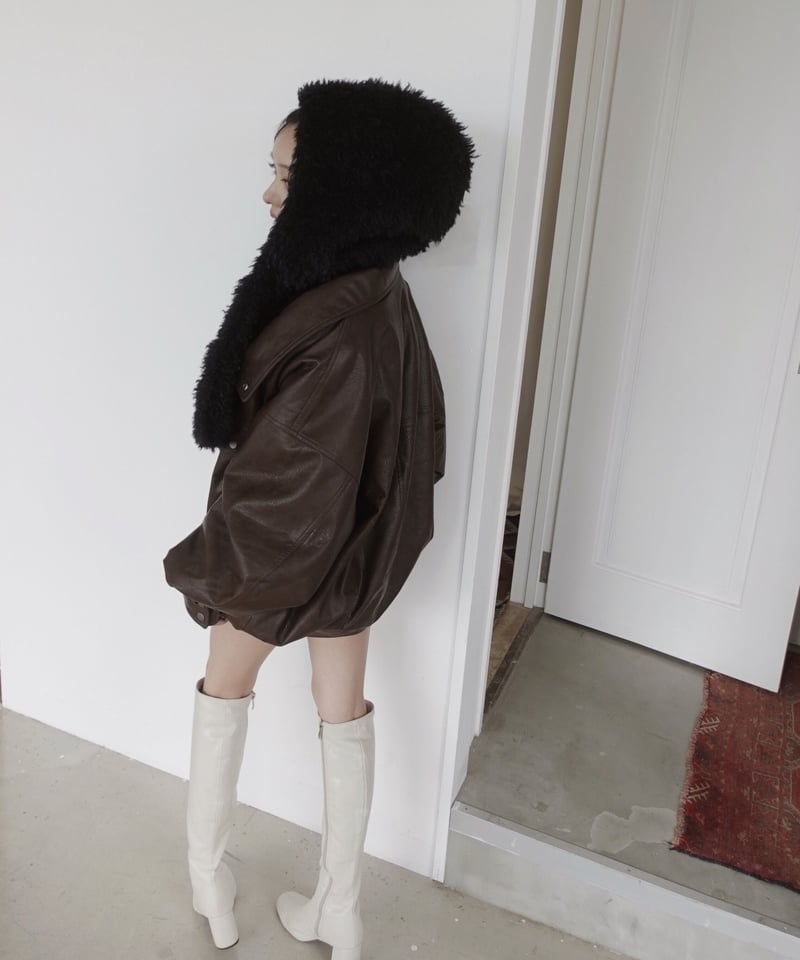 fiction tokyo フードマフラー フードマフラー /Hooded Muffler | FICTION TOKYO OFFICIA