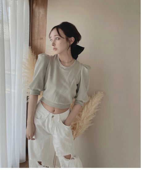 バックリボントップス / Back Ribbon Tops