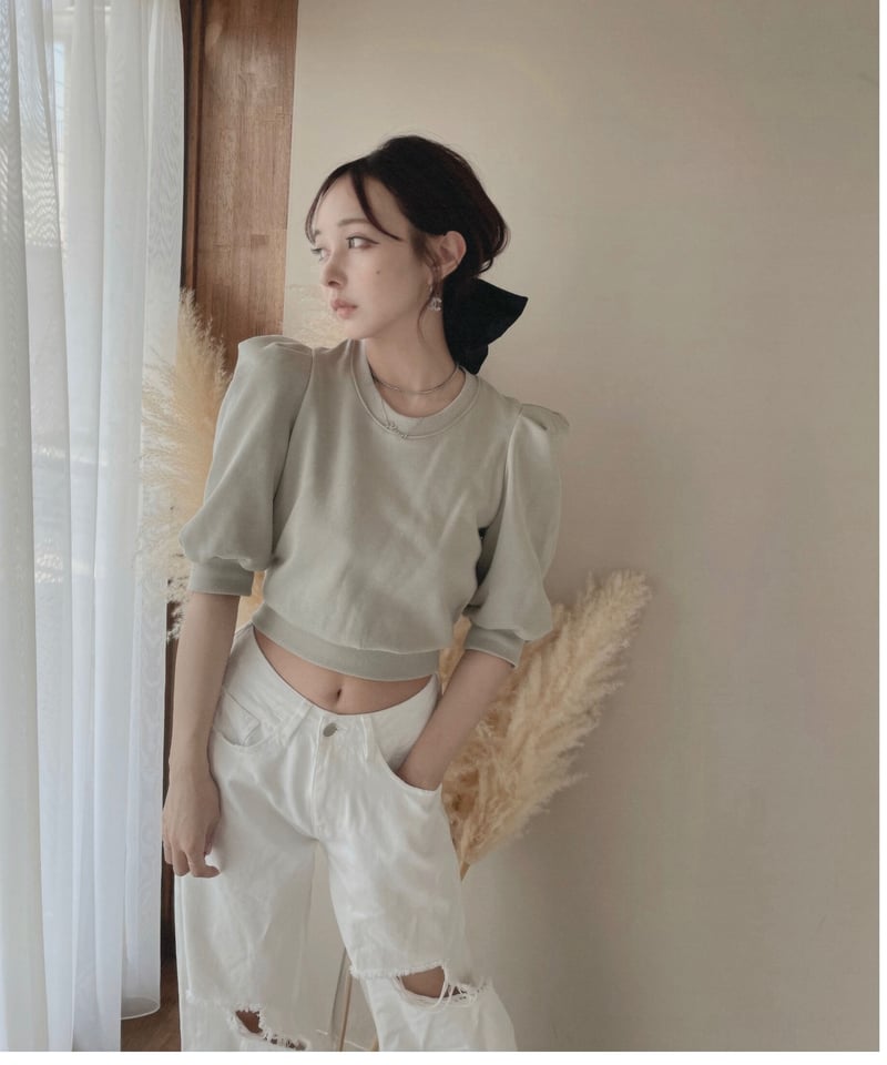 バックリボントップス / Back Ribbon Tops | FICTION TOKYO O