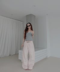 【PalePink】バレルデニム / BarrelLeg Denim