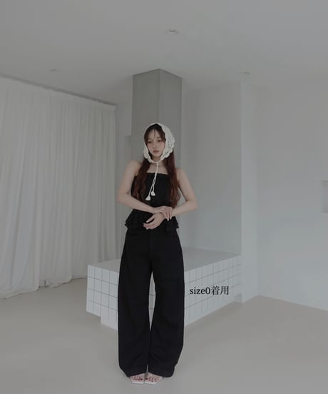 【Black】バレルデニム / BarrelLeg Denim