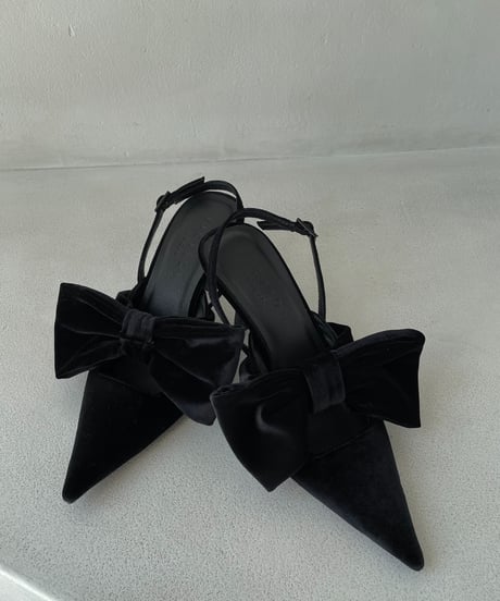 スリングバックリボンパンプス /Slingback Ribbon Pumps