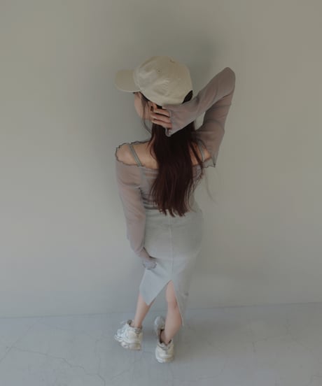【Basic Collection】シアークロップドトップ-Short- /Sheer Cropped Top