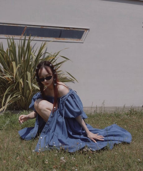 バルーンスリーブデニムトップ / Ballon Sleeve Denim Top