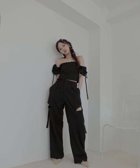 2wayスリーブチェストポケットトップ/2way Sleeve Chest Pocket Top