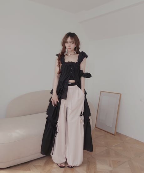 【Black】ガウンドレス/Gown Dress