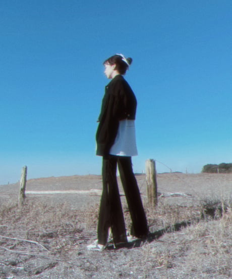 サイドリボンシアーフレアパンツ / Side Ribbon Sheer Flare Pants