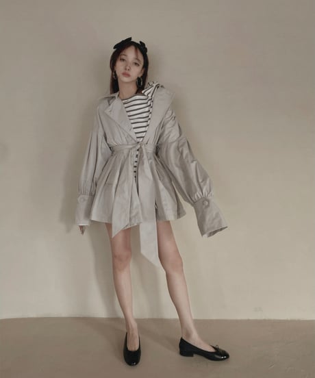 ボリュームスリーブトレンチコート / Volume Sleeve Trench Coat