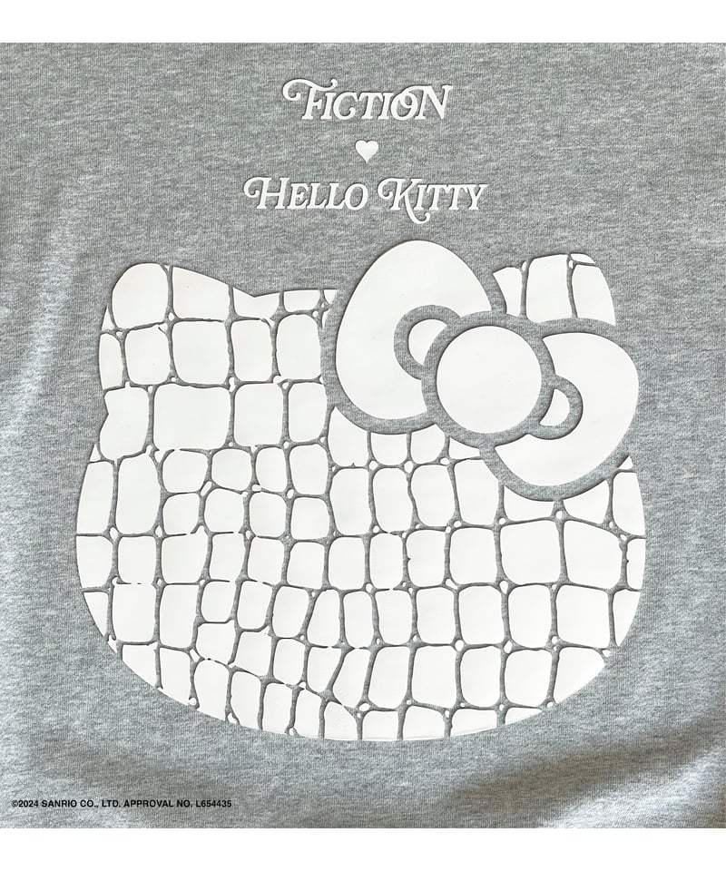 Gray】♡ Croco Kitty ♡ ボリュームスリーブスウェットトップ Gray】♡ Croco Kitty ♡ ボリュームスリーブスウェットトップ