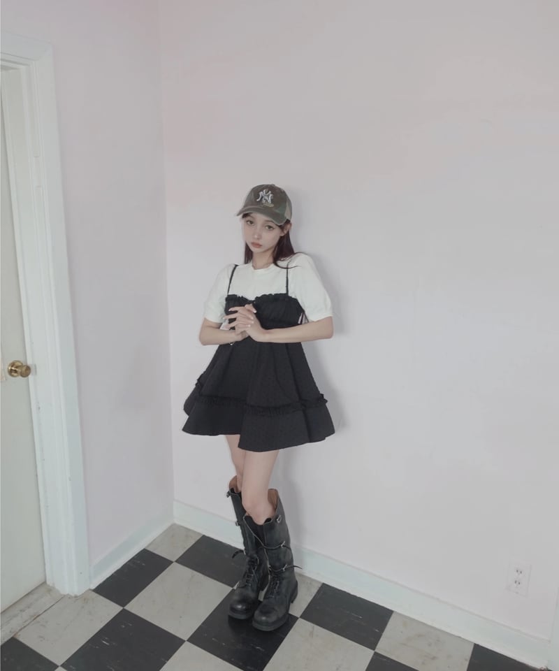 fiction tokyo キャミソールチュニックドレス Lemonade］キャミソールチュニックドレス /Camisole Tunic Dress