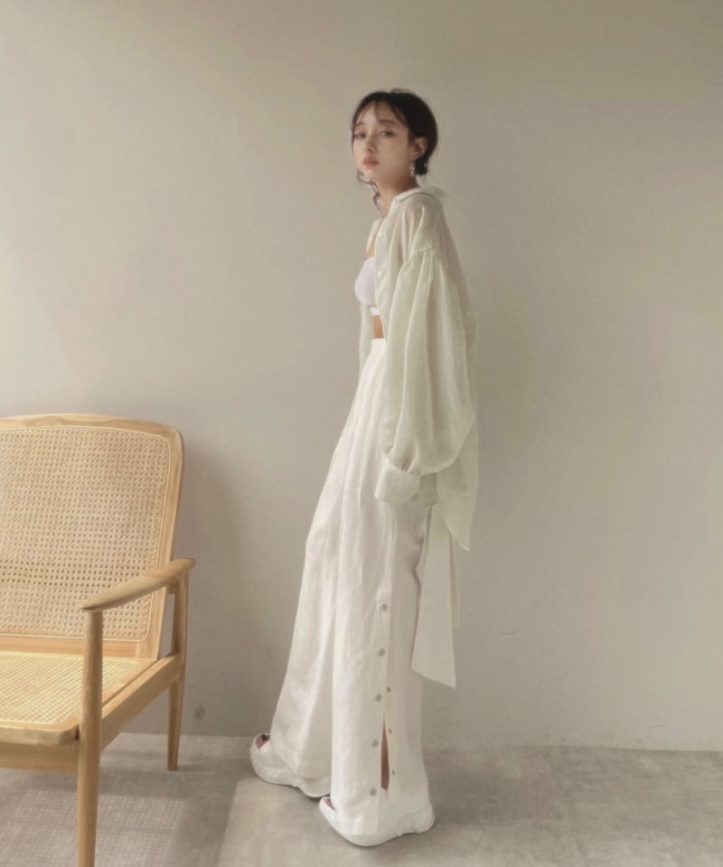 HikariさまBOURRIENNE別注バックオープンシャツ BOURRIENNE Paris X(ブーリエンヌ) | ロマンシエ－ル シアー