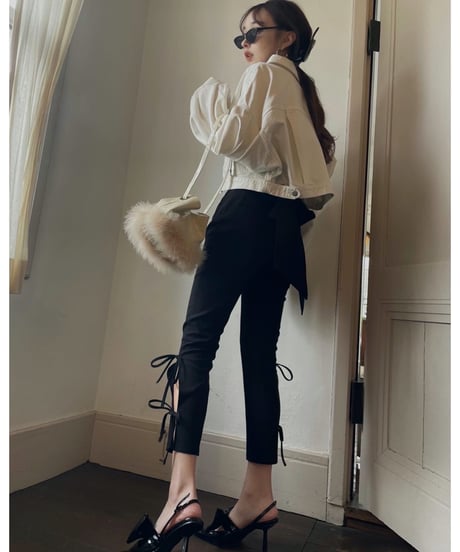 リボンクロップドパンツ/Ribbon Cropped Pants