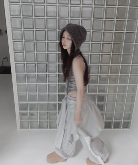 【Sweat Gray】ランダムスカート / Random Skirt