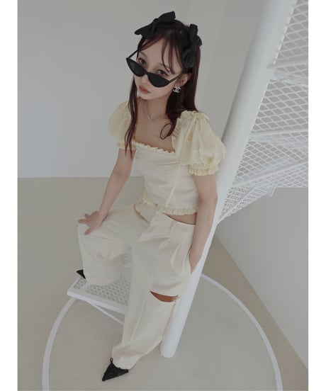 2wayスリーブチェストポケットトップ/2way Sleeve Chest Pocket Top