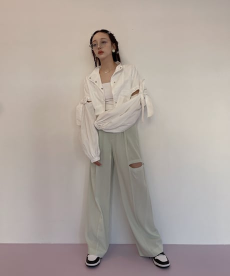オープンスリーブリボンブルゾン / Open Sleeve Ribbon Blouson