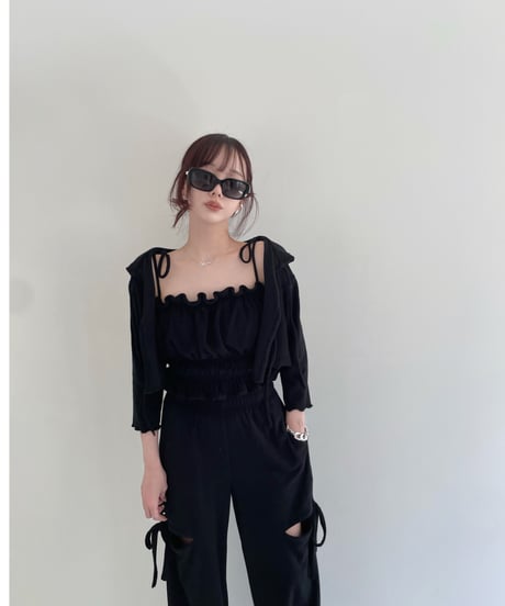 パイルクロップドフードカーディガン /Pile Cropped Hood Cardigan