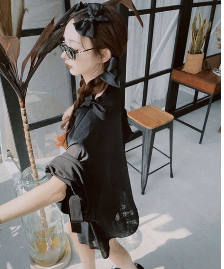 シアーリボントップ /Sheer Ribbon Top