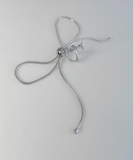 Ribbon Pierce/Earring [Silver925]