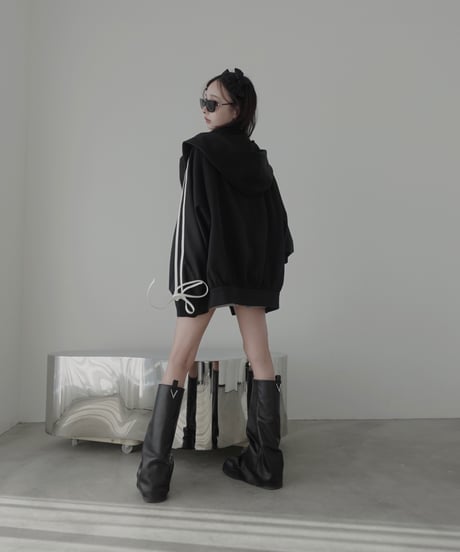 ロゴフルジップラインフーディー /Logo Full-Zip Line Hoodie