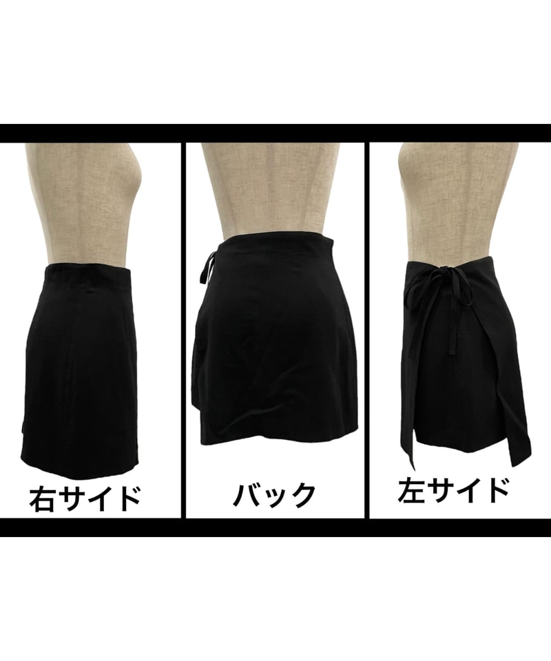 ラップミニスカート(インナーショートパンツ付き) /Wrap Mini Skirt( +