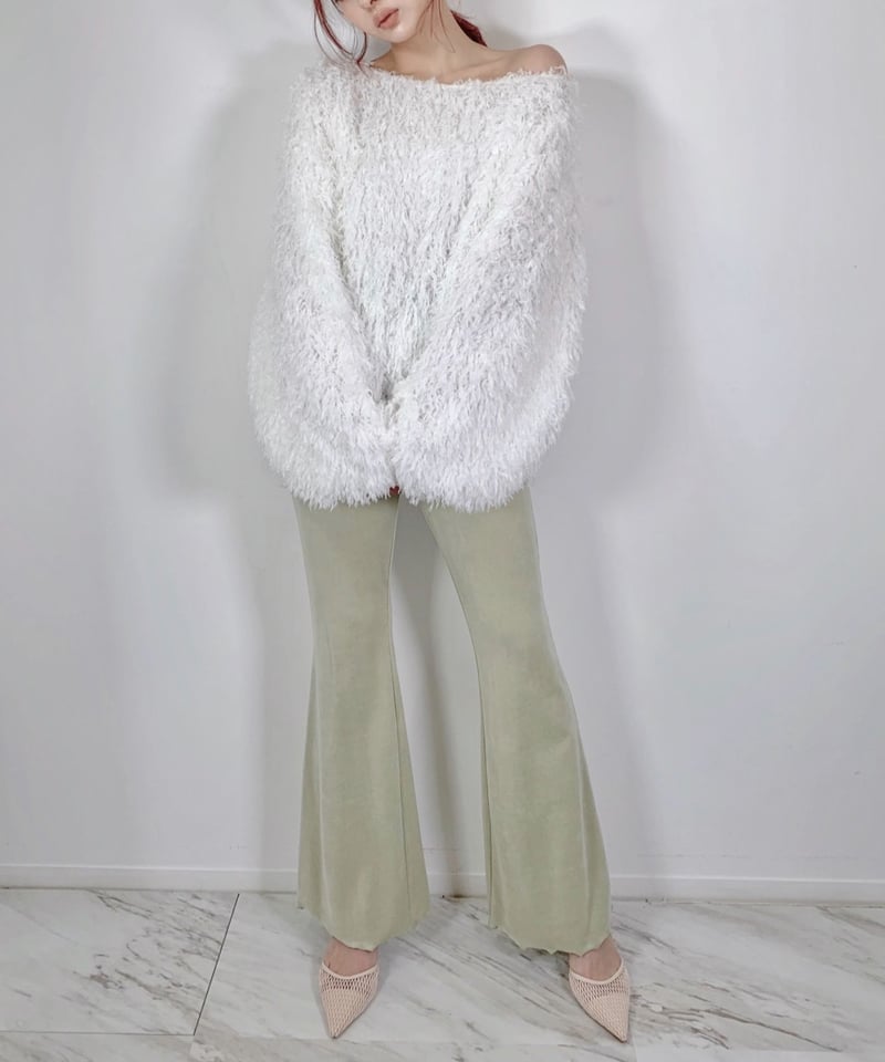 fiction tokyo トップス　グレー Fluffy Tops フラッフィートップス | FICTION TOKYO OFFICIA