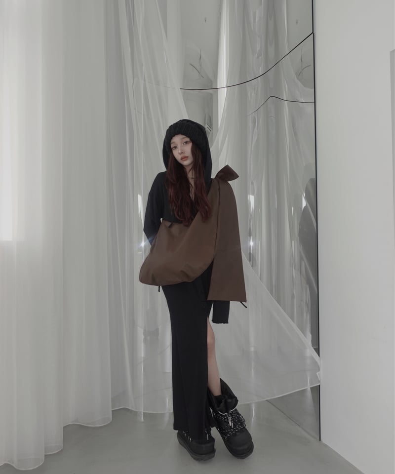 ワンショルダーリボンバッグ /One Shoulder Ribbon Bag | FICTIO