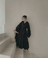 レースアップミリタリーガウンワンピース / LACE UP Military Gown One-Piece