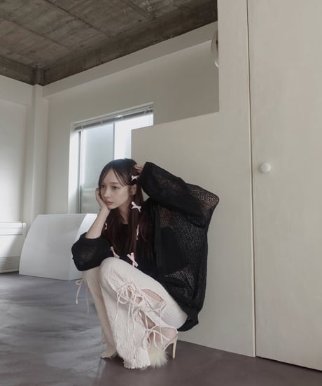 サイドリボンフレアパンツ / Side Ribbon Flare Pants