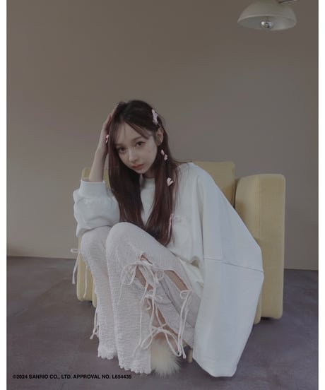 【Milk】♡ Croco Kitty ♡ ボリュームスリーブスウェットトップ / ♡Croco Kitty♡ Volume Sleeve Sweat Top