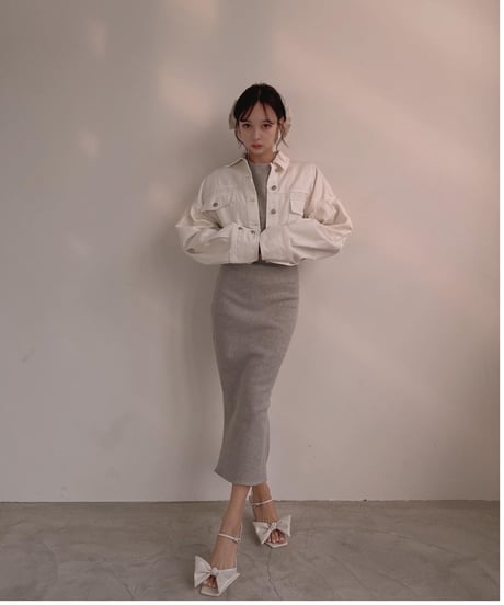 Puff Sleeve Cropped Jacket /パフスリーブクロップドジャケット