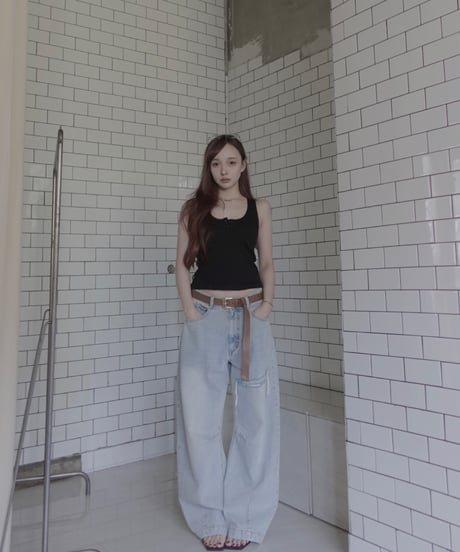 【Basic Collection】フリルタンクトップ / Frill Tank Top